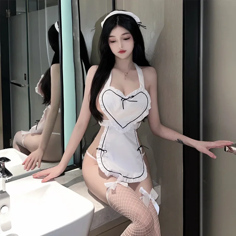 Фартук Sweet Beauty Servant, нижнее белье, эротическое искушение для девочек, полая форма сердца, чувственное нижнее белье, порно костюм, эротическая одежда
Фартук Sweet Beauty Servant, нижнее белье, эротическое искушение для девочек, полая форма сердца, чувственное нижнее белье, порно костюм, эротическая одежда
