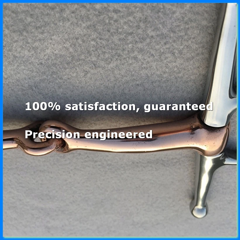 Full Cheek Stainless Steel Equestrian Flexible D Ring Loose Set Horse Bit Buckle Double Joint Copper Mouth 135MM-A63M
Full Cheek Stainless Steel Equestrian Flexible D Ring Loose Set Horse Bit Buckle Double Joint Copper Mouth 135MM-A63M