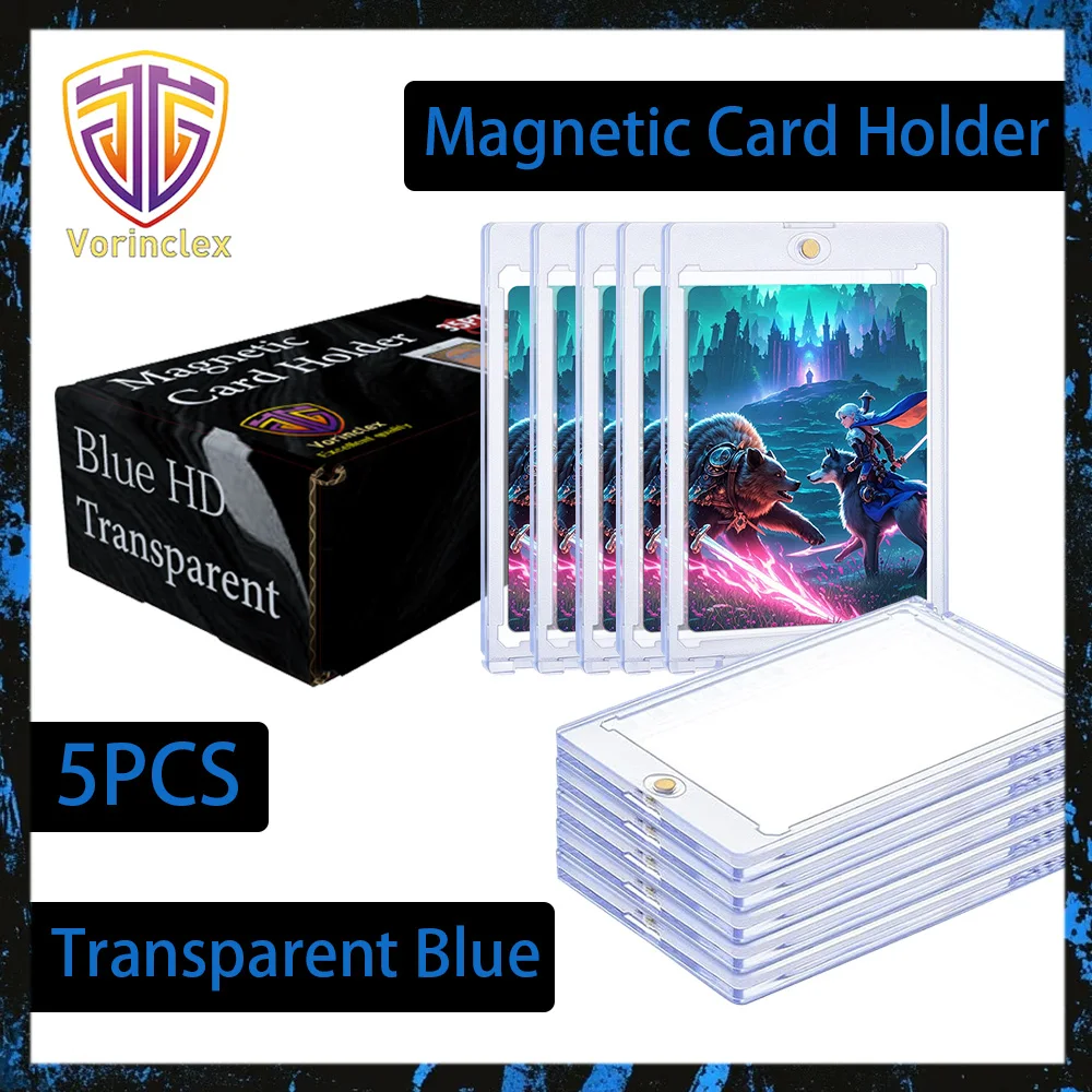 5PCS 35PT Blue HD Transparent One Touch Magnetic Card Holders Hard Acrylic Trading Card Display Cases for Sports/TCG Cards
5PCS 35PT Blue HD Transparent One Touch Magnetic Card Holders Hard Acrylic Trading Card Display Cases for Sports/TCG Cards