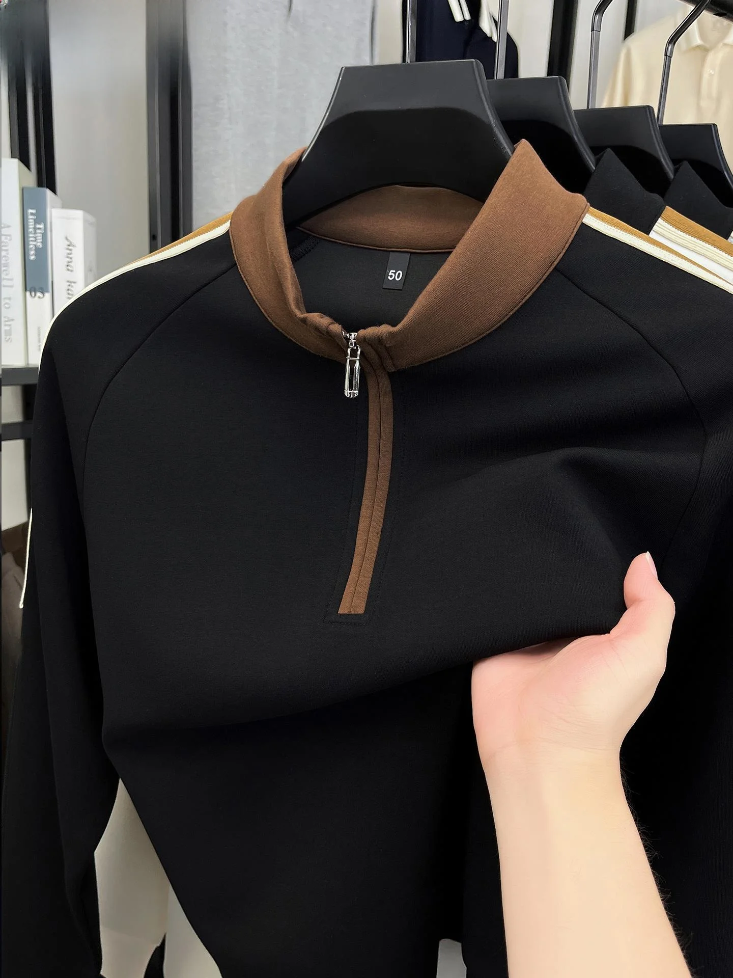 TUCANO Men's Long Sve T-irt Zipper Collar Color Sweatirt Base Layer irt Spring Autumn High End Comfortable Fit
TUCANO Men's Long Sve T-irt Zipper Collar Color Sweatirt Base Layer irt Spring Autumn High End Comfortable Fit