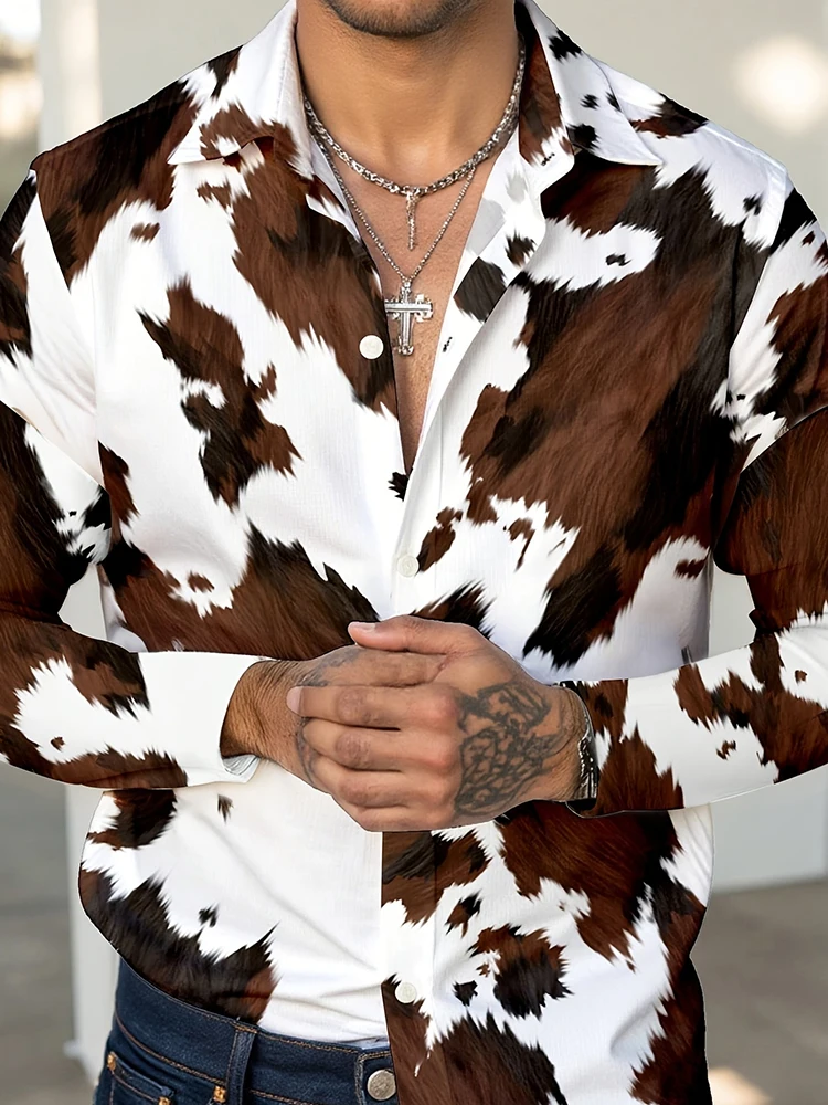 2026 New 3D Fur Print Men's Long-sleeved Shirt Spring-autumn Daily Men's Casual Shirt Urban Street Fashionable Long-sleeved Top
2026 New 3D Fur Print Men's Long-sleeved Shirt Spring-autumn Daily Men's Casual Shirt Urban Street Fashionable Long-sleeved Top