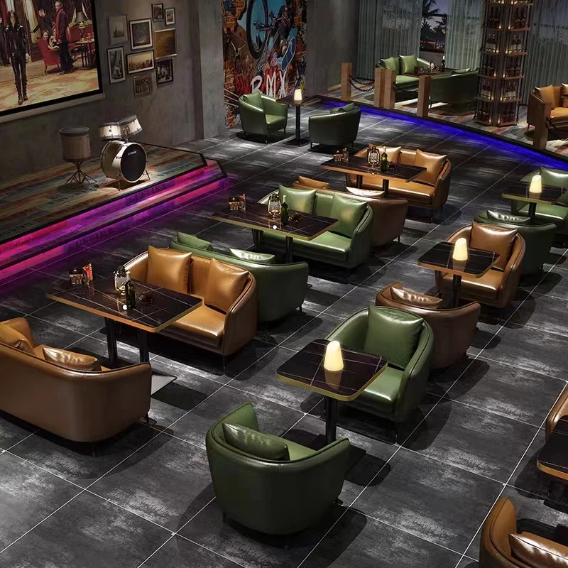 Retro bar double sofa booth music clear bar leisure negotiation coffee shop milk tea shop table and chair combination light luxu
Retro bar double sofa booth music clear bar leisure negotiation coffee shop milk tea shop table and chair combination light luxu