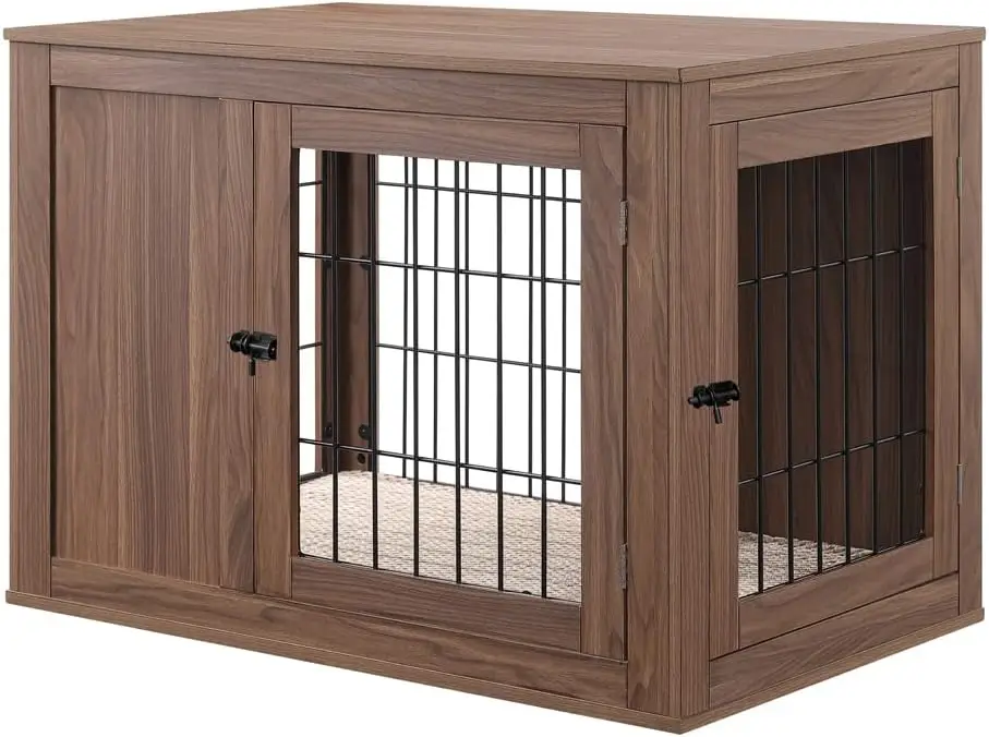 unipaws Furniture Style Dog Crate End Table with Cushion, Wooden Wire Pet Kennels with Double Doors, Medium Dog House Indoor
unipaws Furniture Style Dog Crate End Table with Cushion, Wooden Wire Pet Kennels with Double Doors, Medium Dog House Indoor