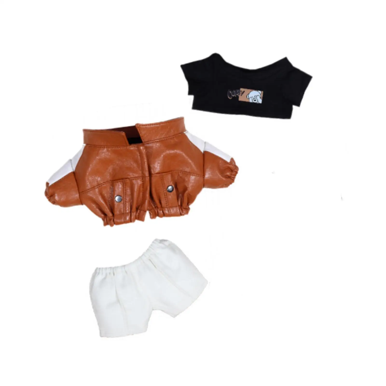 20cm Plush Doll Clothes,Stuffed Animals Clothes Cotton Doll Jacket Pants and T Shirt Set,Costumes,Photo Props
20cm Plush Doll Clothes,Stuffed Animals Clothes Cotton Doll Jacket Pants and T Shirt Set,Costumes,Photo Props