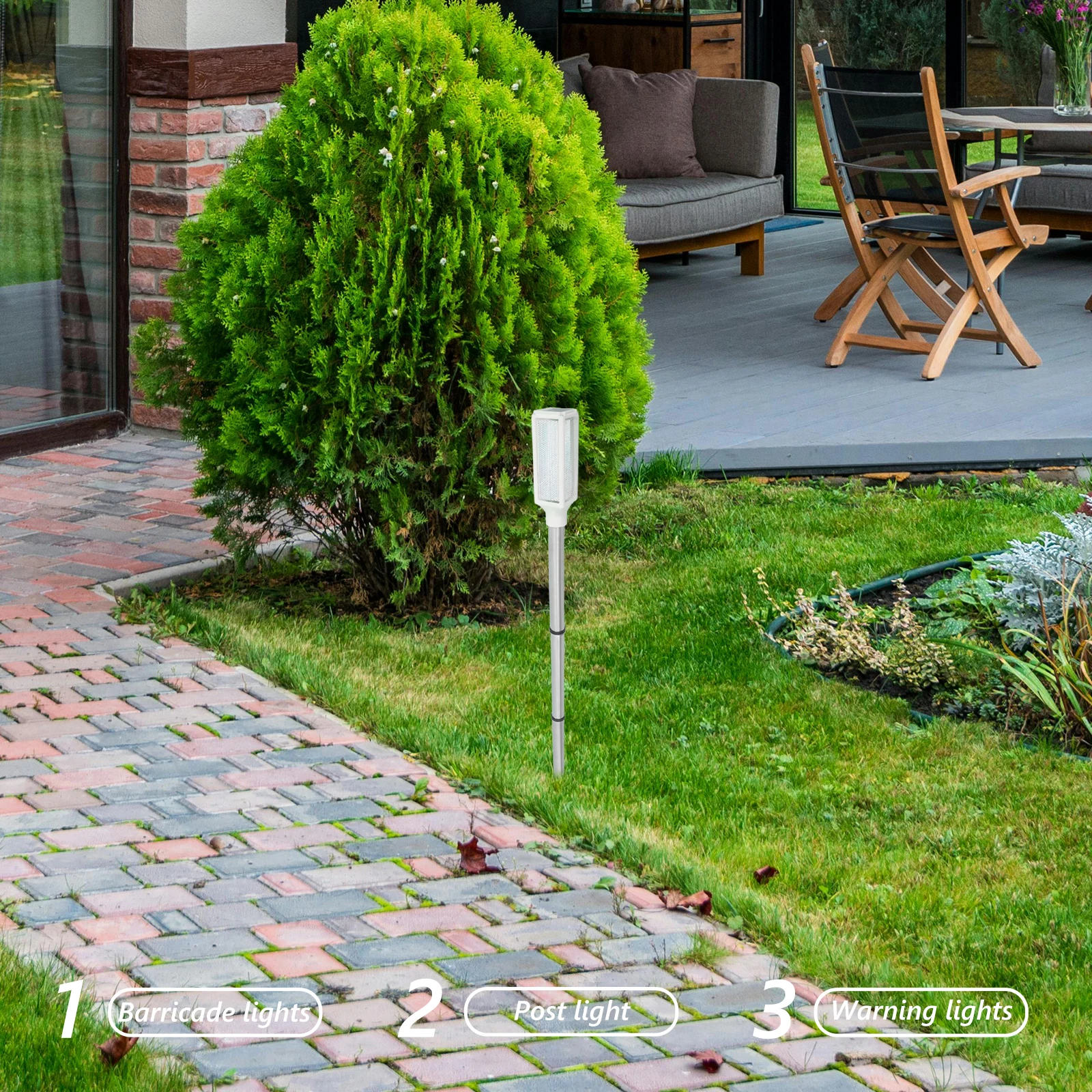 Lawn Lights Powered Pathway Lamp Waterproof Warning Light For Yard Garden Backyard Solar Outdoor Lights Driveway Entrance Garden
Lawn Lights Powered Pathway Lamp Waterproof Warning Light For Yard Garden Backyard Solar Outdoor Lights Driveway Entrance Garden