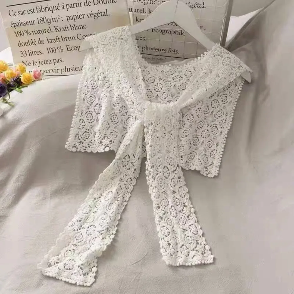 Artistic Design Thin Lace Lace Shawl Solid Color Elegant Small Shawl Bohemian Knitted Shawl Ladies Accessory
Artistic Design Thin Lace Lace Shawl Solid Color Elegant Small Shawl Bohemian Knitted Shawl Ladies Accessory