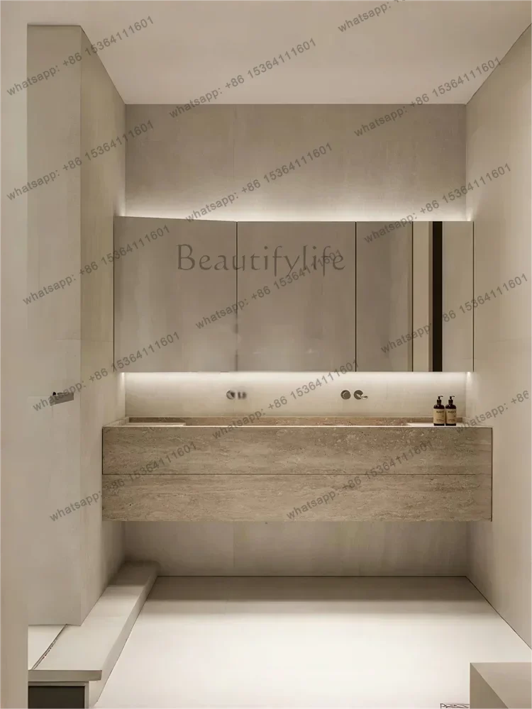 "Double Sink Vanity Set: Italian Red Travertine, Dual Faucets, Narrow Frame Deep Basin & Child-Safe Edges - Premium Bathroom"
"Double Sink Vanity Set: Italian Red Travertine, Dual Faucets, Narrow Frame Deep Basin & Child-Safe Edges - Premium Bathroom"