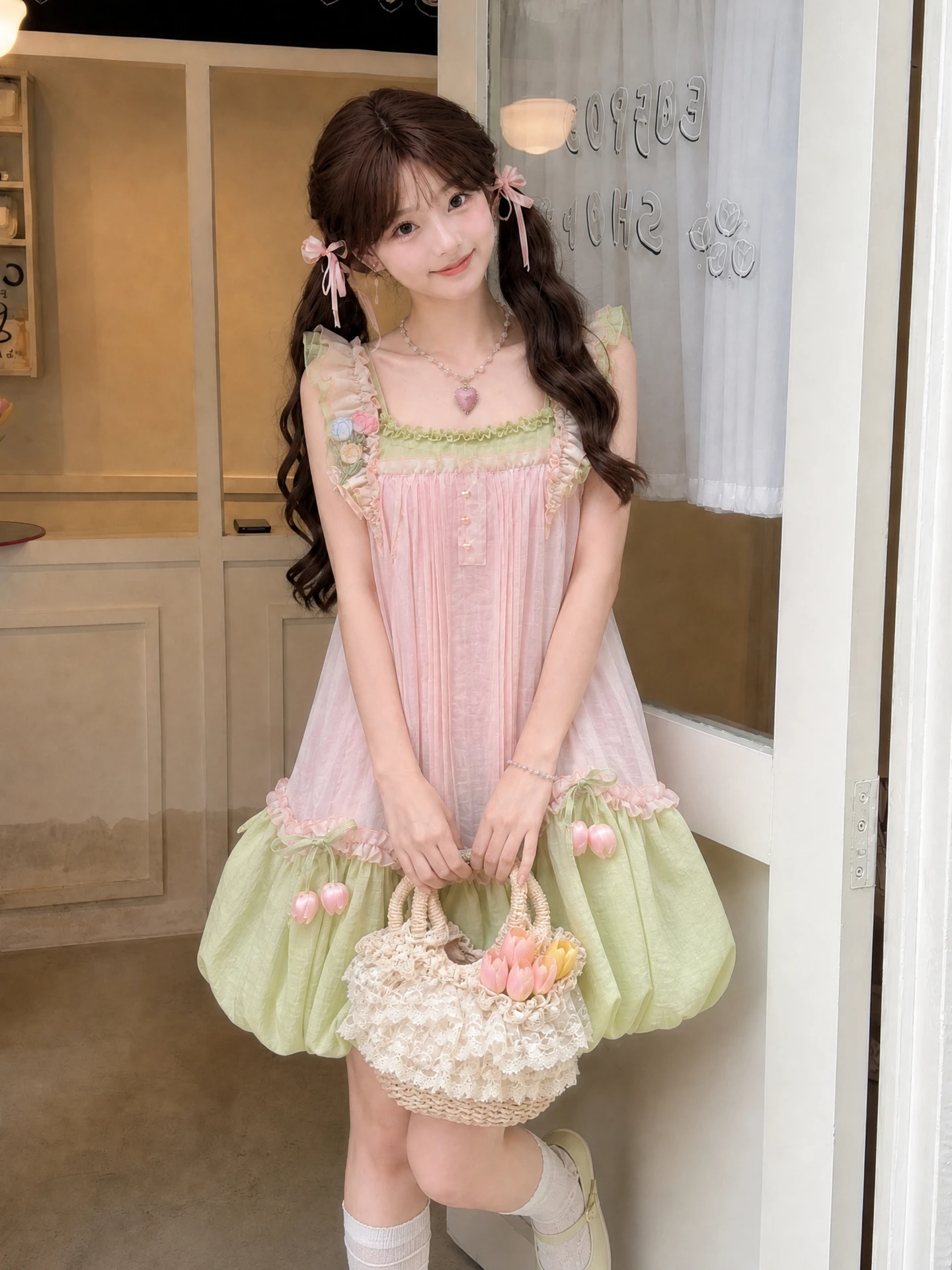 Sweet Style Tulip Series Color Block Women's Dress High Waist Ruffle Hem Sleeveless round Neck Gown Casual Summer Dress
Sweet Style Tulip Series Color Block Women's Dress High Waist Ruffle Hem Sleeveless round Neck Gown Casual Summer Dress