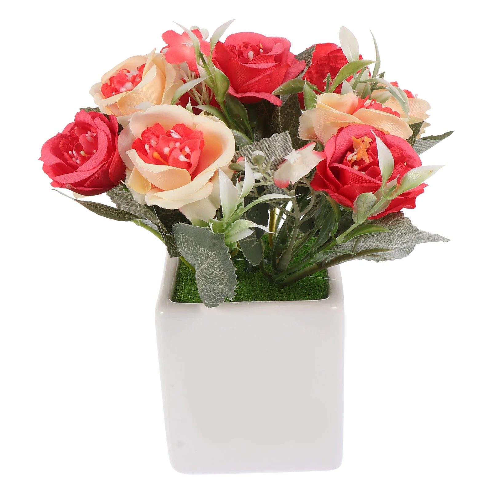 1Pcs Fake Rose Bonsai Ceramic Flower Pot Simulation Potted Rose for Home Office Desktop Decoration Flower Ornament
1Pcs Fake Rose Bonsai Ceramic Flower Pot Simulation Potted Rose for Home Office Desktop Decoration Flower Ornament