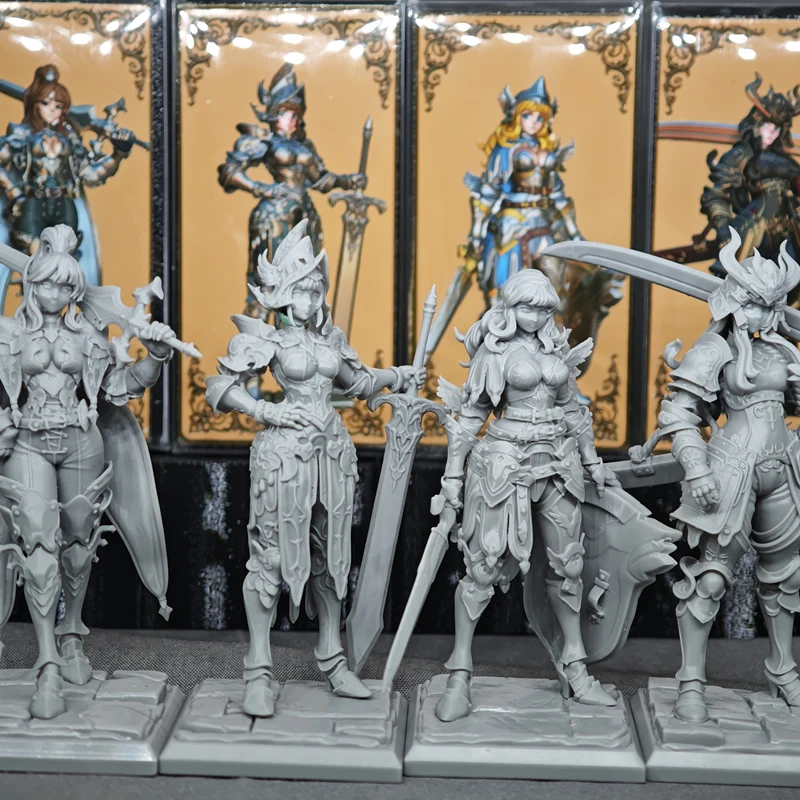 75MM Female Knight Female Warrior Unpainted High-precision Resin 3D Printing Model Desktop Figurine Model DIY Coloring Miniature
75MM Female Knight Female Warrior Unpainted High-precision Resin 3D Printing Model Desktop Figurine Model DIY Coloring Miniature