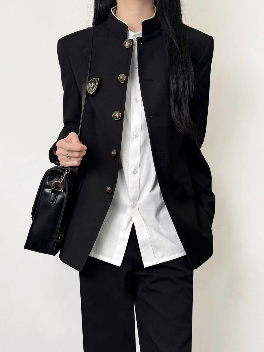 Комплект унисекс-костюмов Neuter Sle Zhongan: модная куртка-пиджак с воротником-стойкой для мужчин и женщин, повседневная, из полиэфирного волокна
Комплект унисекс-костюмов Neuter Sle Zhongan: модная куртка-пиджак с воротником-стойкой для мужчин и женщин, повседневная, из полиэфирного волокна