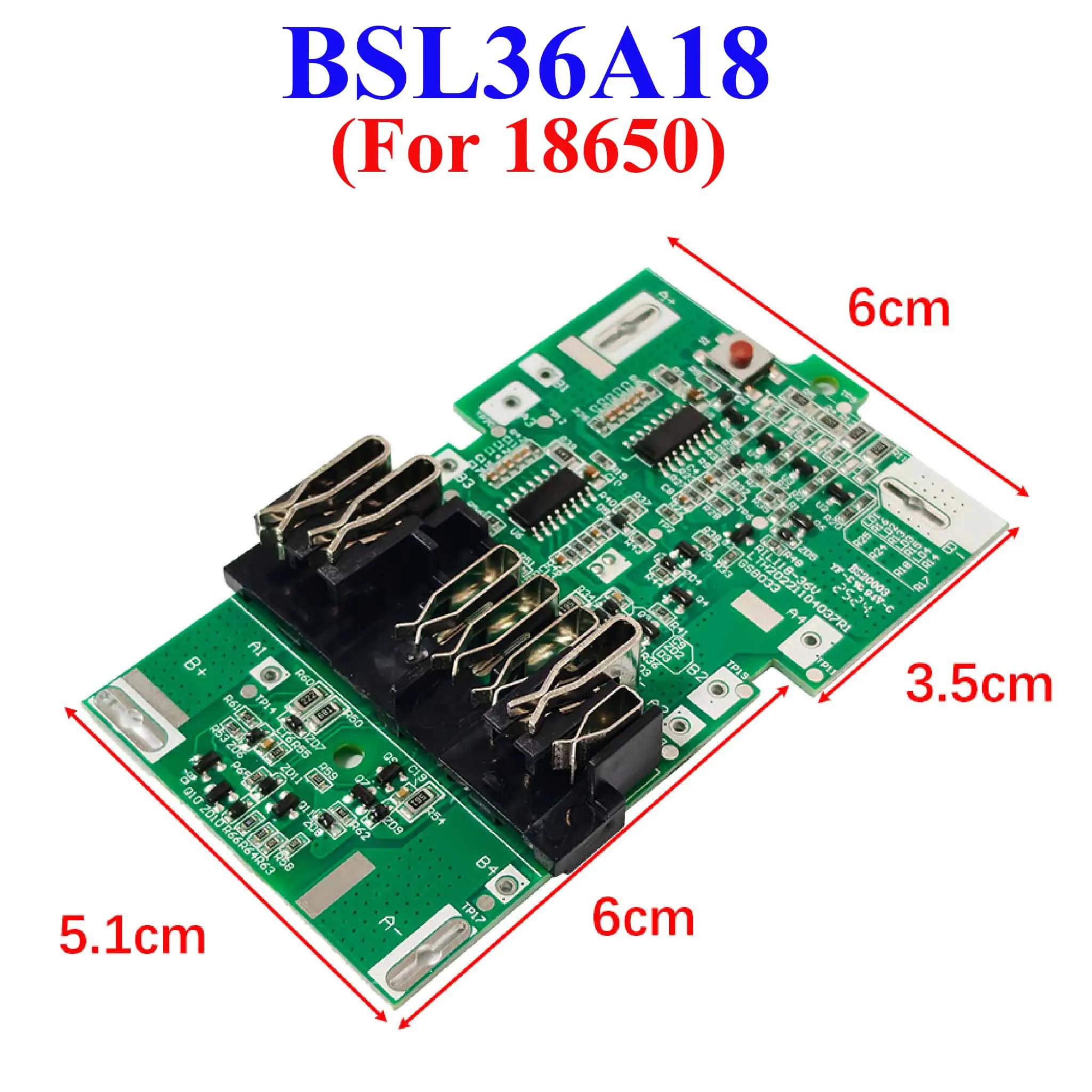 BSL36A18 10X18650 BMS PCBA Charging Protection Board Circuit For Hitachi For HIKOKI 36V/18V Lithium Ion Batteries MultiVolt
BSL36A18 10X18650 BMS PCBA Charging Protection Board Circuit For Hitachi For HIKOKI 36V/18V Lithium Ion Batteries MultiVolt