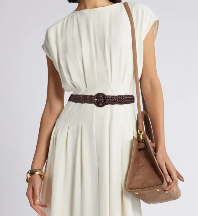 New no-perforation braided belt women's embellished suit dress vintage belt
New no-perforation braided belt women's embellished suit dress vintage belt