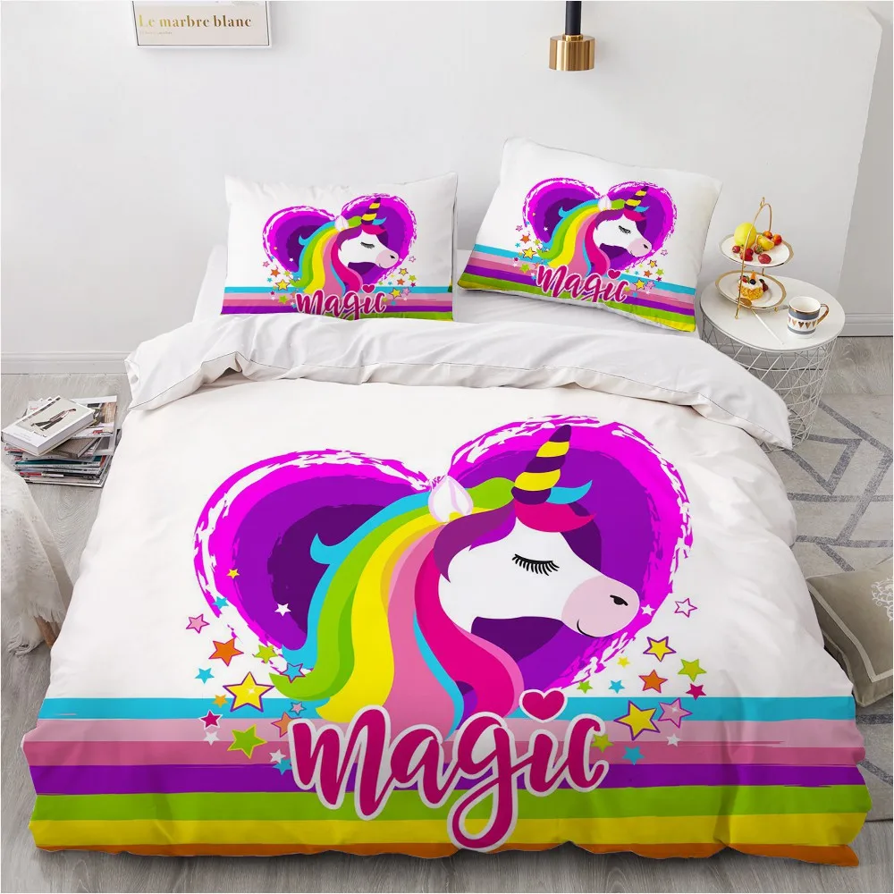 1 Duvet Cover Colorful unicorn 3D Exquisite Cartoon Digital Printing Bedding Set Comforter Bed Youth Home Decor Kids Boys Gift
1 Duvet Cover Colorful unicorn 3D Exquisite Cartoon Digital Printing Bedding Set Comforter Bed Youth Home Decor Kids Boys Gift