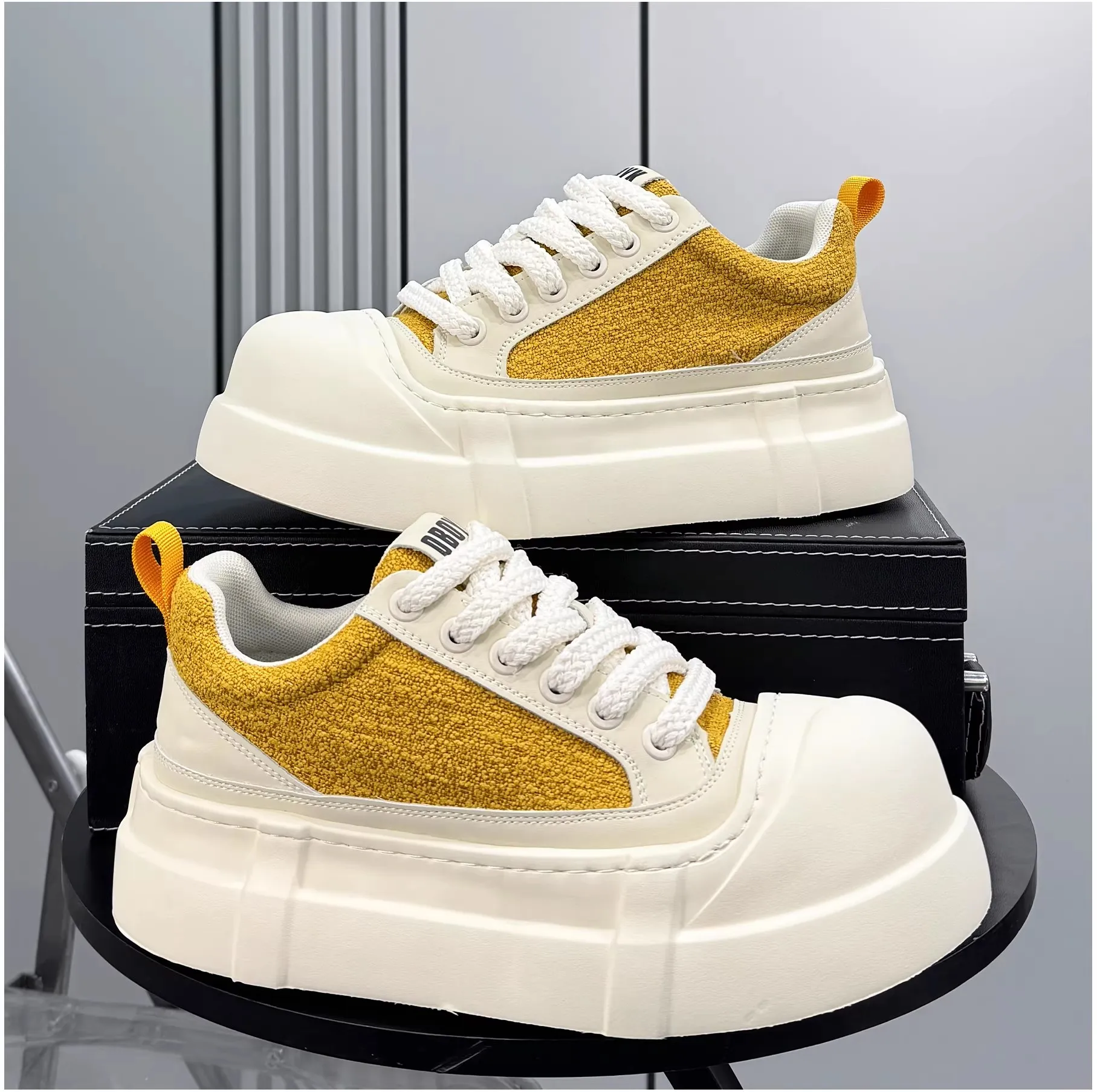 Hip-hop brand platform shoes for men - new style, extremely popular, breathable, large head canvas shoes, retro casual shoes 15
Hip-hop brand platform shoes for men - new style, extremely popular, breathable, large head canvas shoes, retro casual shoes 15
