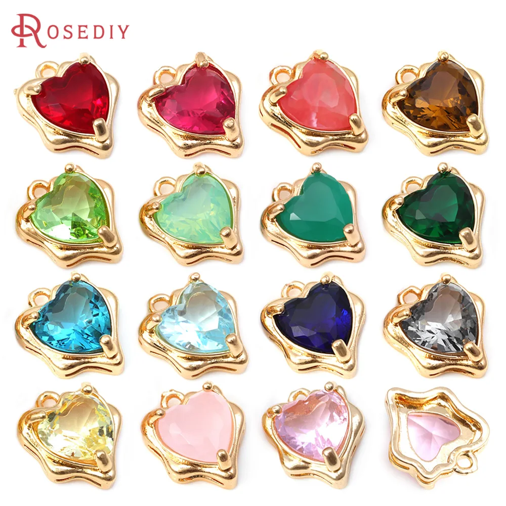 10PCS 18K Gold Color Brass Glass Irregular Heart Charms Pendants High Quality Necklace Earrings Charms Jewelry Diy Accessories
10PCS 18K Gold Color Brass Glass Irregular Heart Charms Pendants High Quality Necklace Earrings Charms Jewelry Diy Accessories