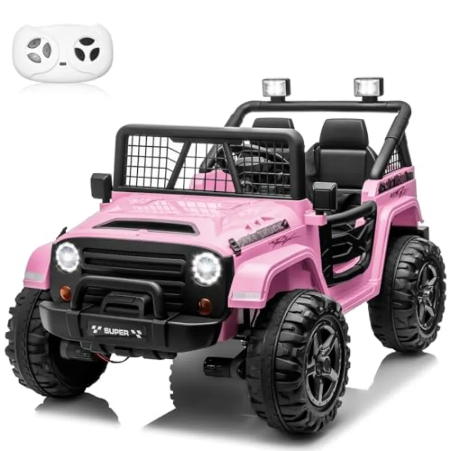 24V XL ride-on car for kids, pink ABS plastic body, remote control 2-seater 4WD/2WD switchable design, 20-inch wide seat, 4x200
24V XL ride-on car for kids, pink ABS plastic body, remote control 2-seater 4WD/2WD switchable design, 20-inch wide seat, 4x200