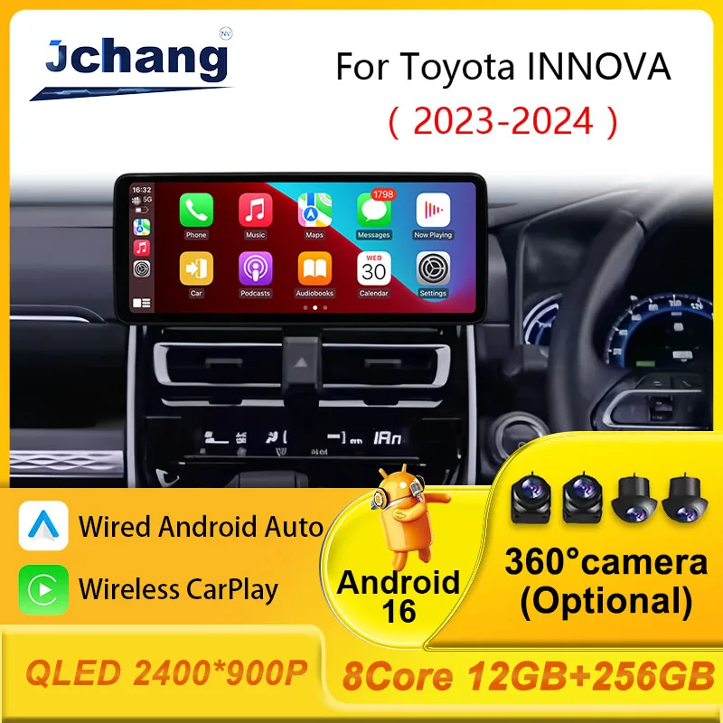 Android 16 для Toyota INNOVA 2023-2024: Автомобильная магнитола с CarPlay, видео, Wi-Fi, 4G, аудио, мультимедиа, Bluetooth, GPS-навигация, 2K
Android 16 для Toyota INNOVA 2023-2024: Автомобильная магнитола с CarPlay, видео, Wi-Fi, 4G, аудио, мультимедиа, Bluetooth, GPS-навигация, 2K