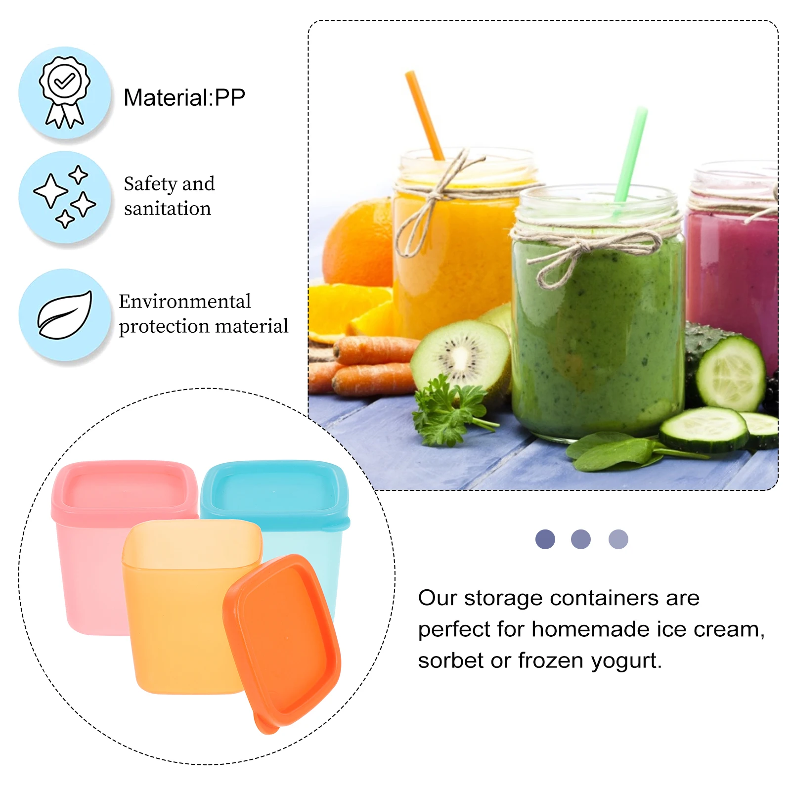 3 Pcs Ice Cream Containers Food Grade Material Freezer Kitchen Storage Keeper Homemade Lids Preservation Box Household Organizer
3 Pcs Ice Cream Containers Food Grade Material Freezer Kitchen Storage Keeper Homemade Lids Preservation Box Household Organizer