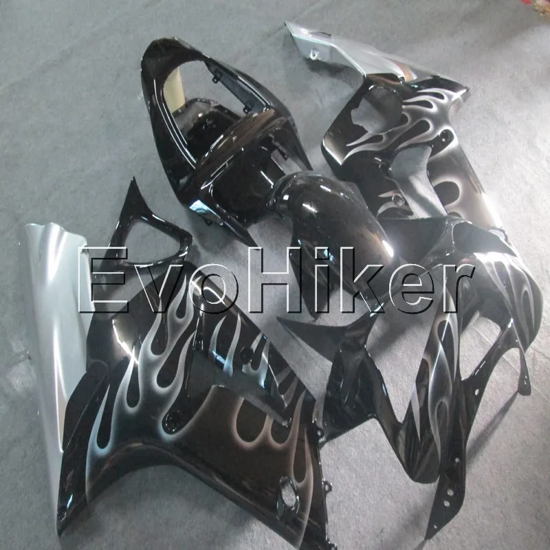 ABS Plastic Bodywork Set for ZX6R 2003 2004 silver flames ZX 6R 03 04 ABS motor panels kit
ABS Plastic Bodywork Set for ZX6R 2003 2004 silver flames ZX 6R 03 04 ABS motor panels kit
