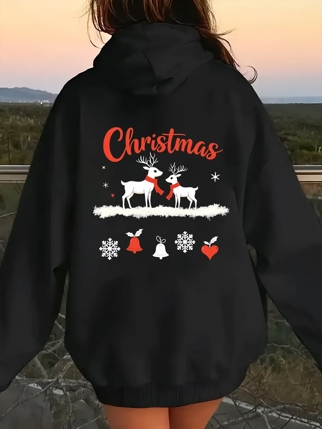 Новинка 2026, рождественская зимне-осенняя одежда с принтом оленей, толстовка Y2k, топ, теплая толстовка с длинными рукавами, женская повседневная одежда
Новинка 2026, рождественская зимне-осенняя одежда с принтом оленей, толстовка Y2k, топ, теплая толстовка с длинными рукавами, женская повседневная одежда