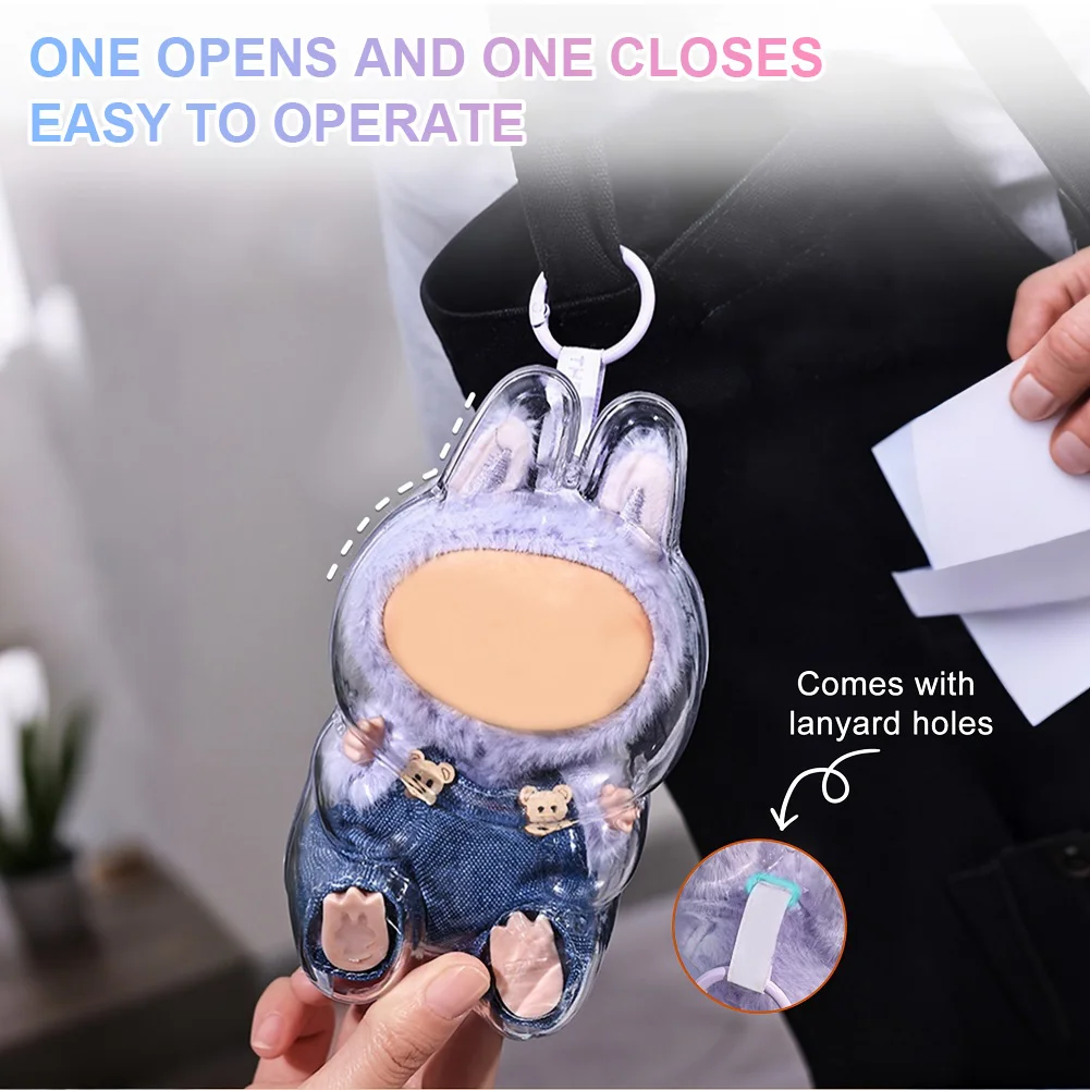 Для Labubu V2 (только чехол) Прозрачный защитный чехол Прозрачная сумка для демонстрации фигурок Мини-куклы Витрина Пылезащитный чехол
Для Labubu V2 (только чехол) Прозрачный защитный чехол Прозрачная сумка для демонстрации фигурок Мини-куклы Витрина Пылезащитный чехол