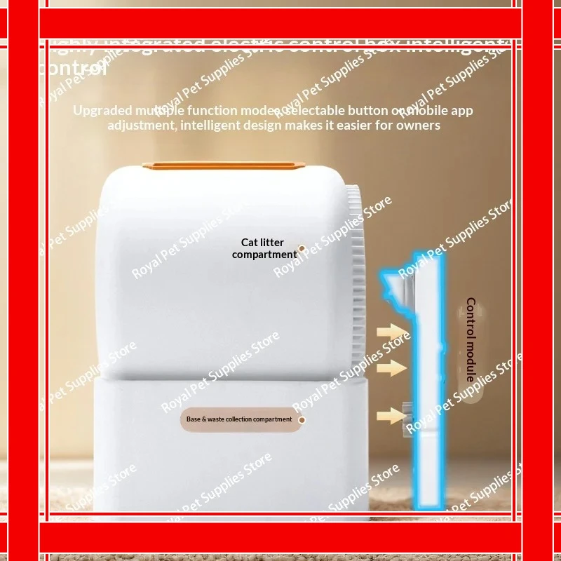 Умный ящик для кошачьего туалета, большой размер, полностью закрытый, брызгозащищенный, полностью автоматическая очистка, дезодорирующий электрический кошачий туалет
Умный ящик для кошачьего туалета, большой размер, полностью закрытый, брызгозащищенный, полностью автоматическая очистка, дезодорирующий электрический кошачий туалет