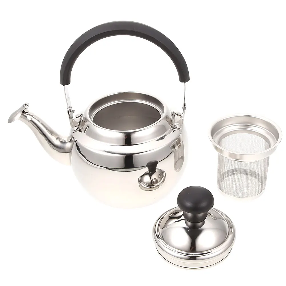 Stainless Steel Large Capacity Tea Kettle Boiling Water Pot Teapot Round Infuser Kitchen Supplies Coffee Stovetop Wear Resistant
Stainless Steel Large Capacity Tea Kettle Boiling Water Pot Teapot Round Infuser Kitchen Supplies Coffee Stovetop Wear Resistant