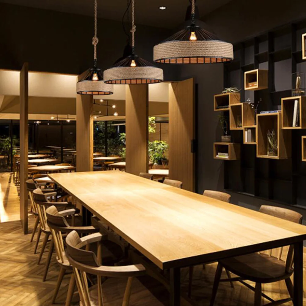 Rope Lamp Chimney Cover Retro Ceiling Light Shade Adjustable Industrial Style Hanging Decor For Home Lighting Loft Restaurant
Rope Lamp Chimney Cover Retro Ceiling Light Shade Adjustable Industrial Style Hanging Decor For Home Lighting Loft Restaurant