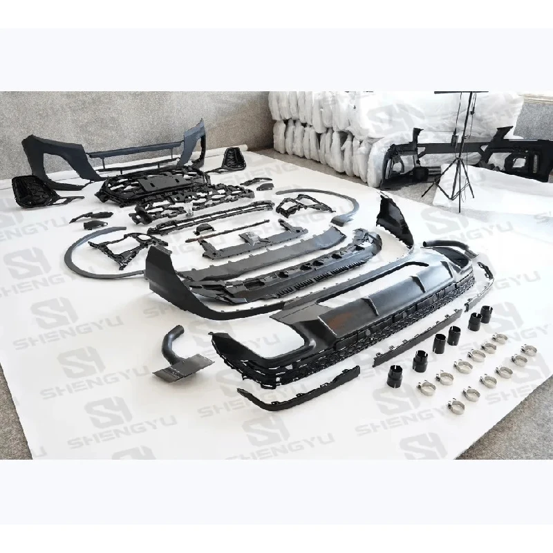 Car Bumper Body Kit, front Bumper Assembly With Rear Diffuser And Tail Pipes For Q7 2016-2018 Upgrade To 2024 Style,
Car Bumper Body Kit, front Bumper Assembly With Rear Diffuser And Tail Pipes For Q7 2016-2018 Upgrade To 2024 Style,