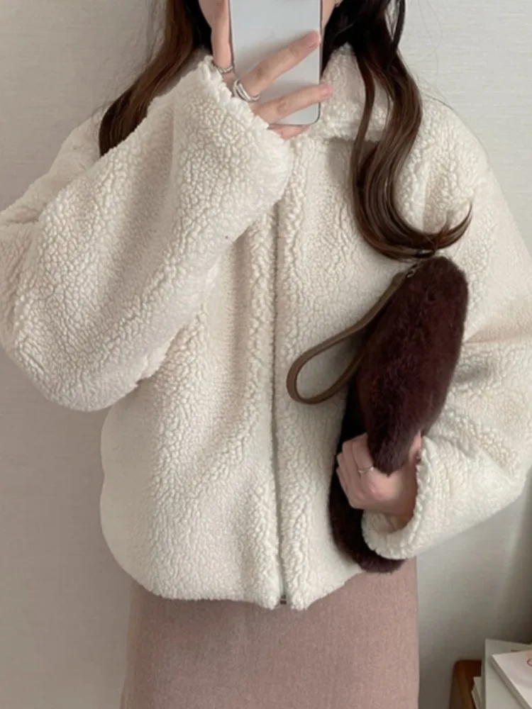 Шикарный зимний женский костюм из меха ягненка с воротником на молнии, однотонный, теплый, внутренний, простой дизайн, для поездок на работу
Шикарный зимний женский костюм из меха ягненка с воротником на молнии, однотонный, теплый, внутренний, простой дизайн, для поездок на работу