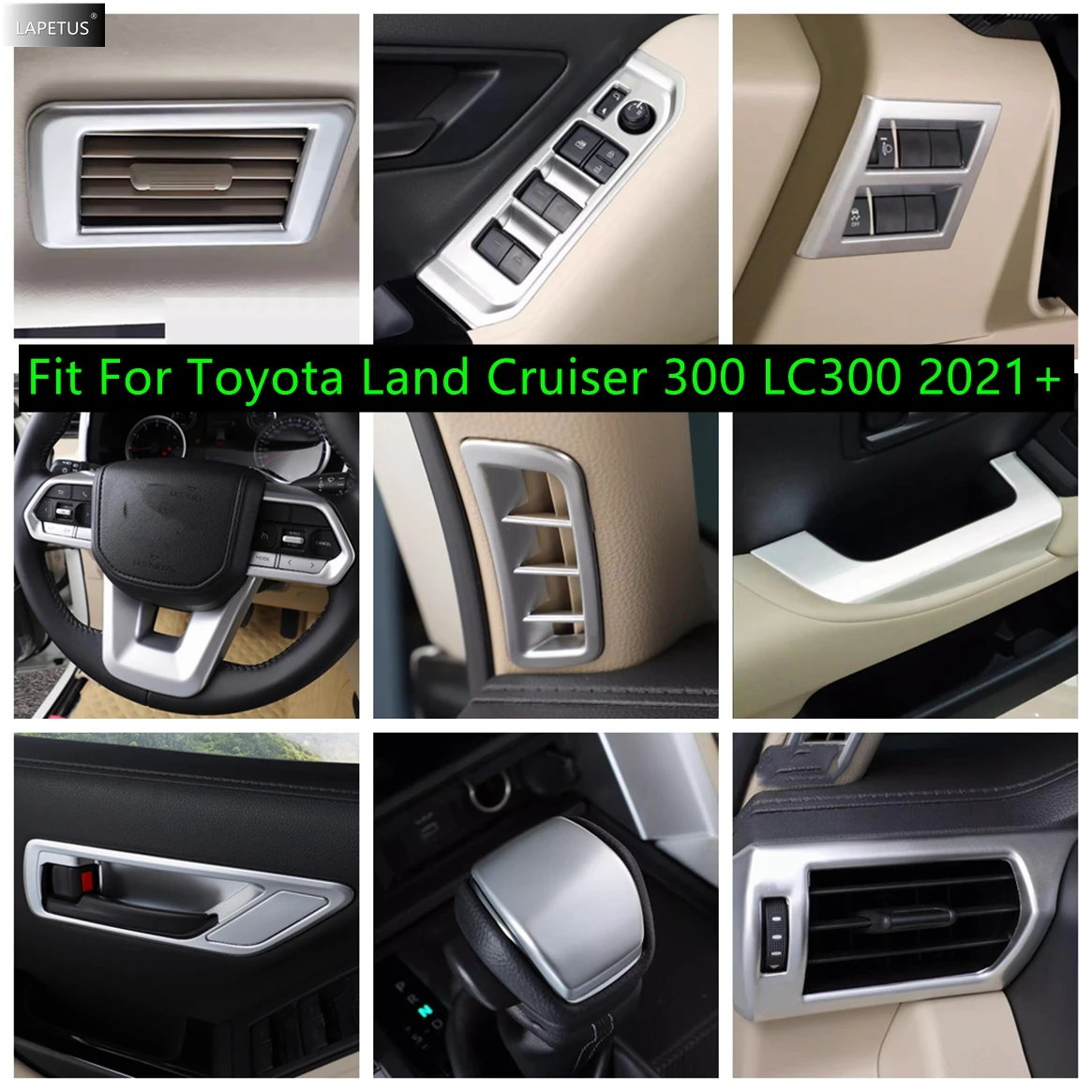 Car Door Handle Bowl / Reading light / Steering Wheel Cover Trim For Toyota Land Cruiser 300 LC300 2021 - 2024 Matte Accessories
Car Door Handle Bowl / Reading light / Steering Wheel Cover Trim For Toyota Land Cruiser 300 LC300 2021 - 2024 Matte Accessories