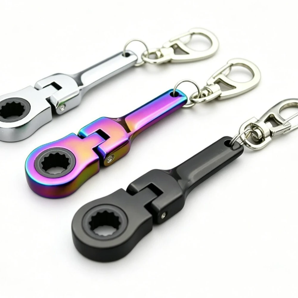 Mini 10mm Flexible Ratchet Spanner Keychain Multifunctional Pocket Wrench Hardware Tool Key Ring Car Key Holder
Mini 10mm Flexible Ratchet Spanner Keychain Multifunctional Pocket Wrench Hardware Tool Key Ring Car Key Holder