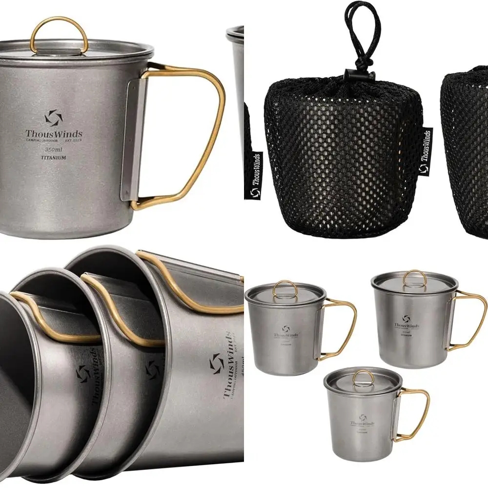 Титановые кружки, походные чашки на 250-450 мл с набором крышек, легкая кофейная чашка для пеших прогулок, походов, кемпинга
Титановые кружки, походные чашки на 250-450 мл с набором крышек, легкая кофейная чашка для пеших прогулок, походов, кемпинга