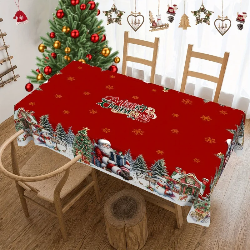 Vintage Christmas Tablecloth Santa Snowman Table Cover Christmas Decorations for Home 2025 Xmas Gifts Navidad Noel New Year 2026
Vintage Christmas Tablecloth Santa Snowman Table Cover Christmas Decorations for Home 2025 Xmas Gifts Navidad Noel New Year 2026