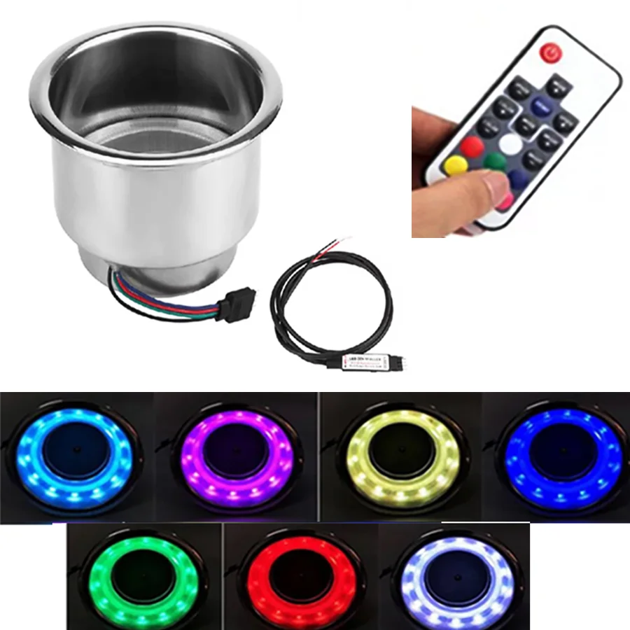Wooeight RGB чашки из нержавеющей стали, держатель для кружки для напитков, сиденье 12 В с 14 светодиодными лампами для морской лодки, кемпера, яхт
Wooeight RGB чашки из нержавеющей стали, держатель для кружки для напитков, сиденье 12 В с 14 светодиодными лампами для морской лодки, кемпера, яхт