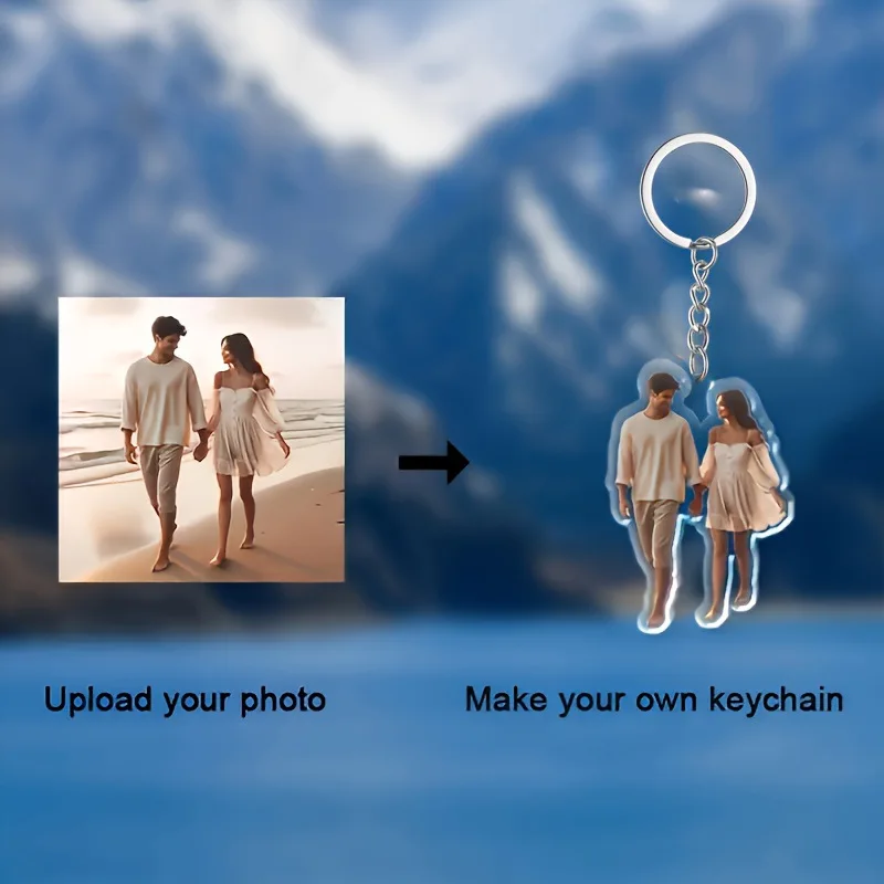 Fashion Custom Photo Acrylic Keychain Personalized Couples Lovers Family Image Key Ring Car Bag Charm Keyring Memorial Gift
Fashion Custom Photo Acrylic Keychain Personalized Couples Lovers Family Image Key Ring Car Bag Charm Keyring Memorial Gift