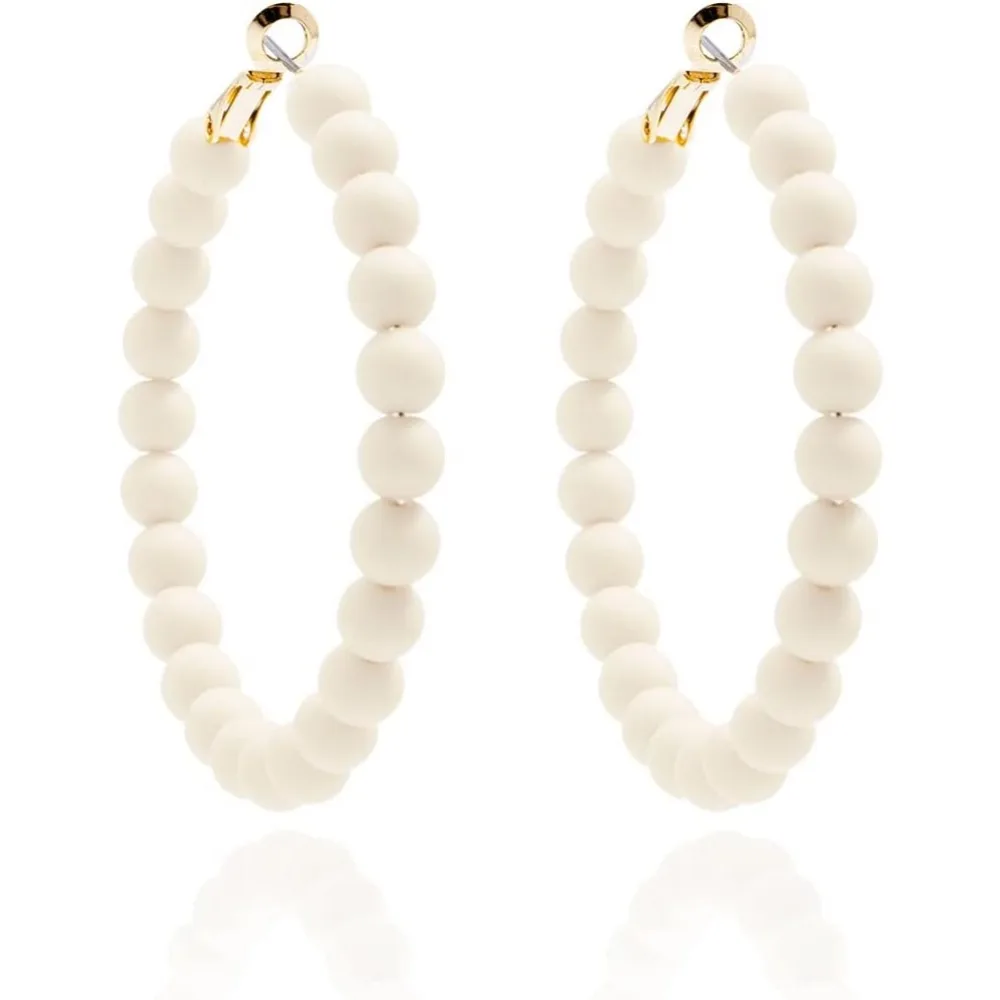 Beaded Hoop Earrings Bohemian Circle Round Chic Dangle for Women and Girls
Beaded Hoop Earrings Bohemian Circle Round Chic Dangle for Women and Girls