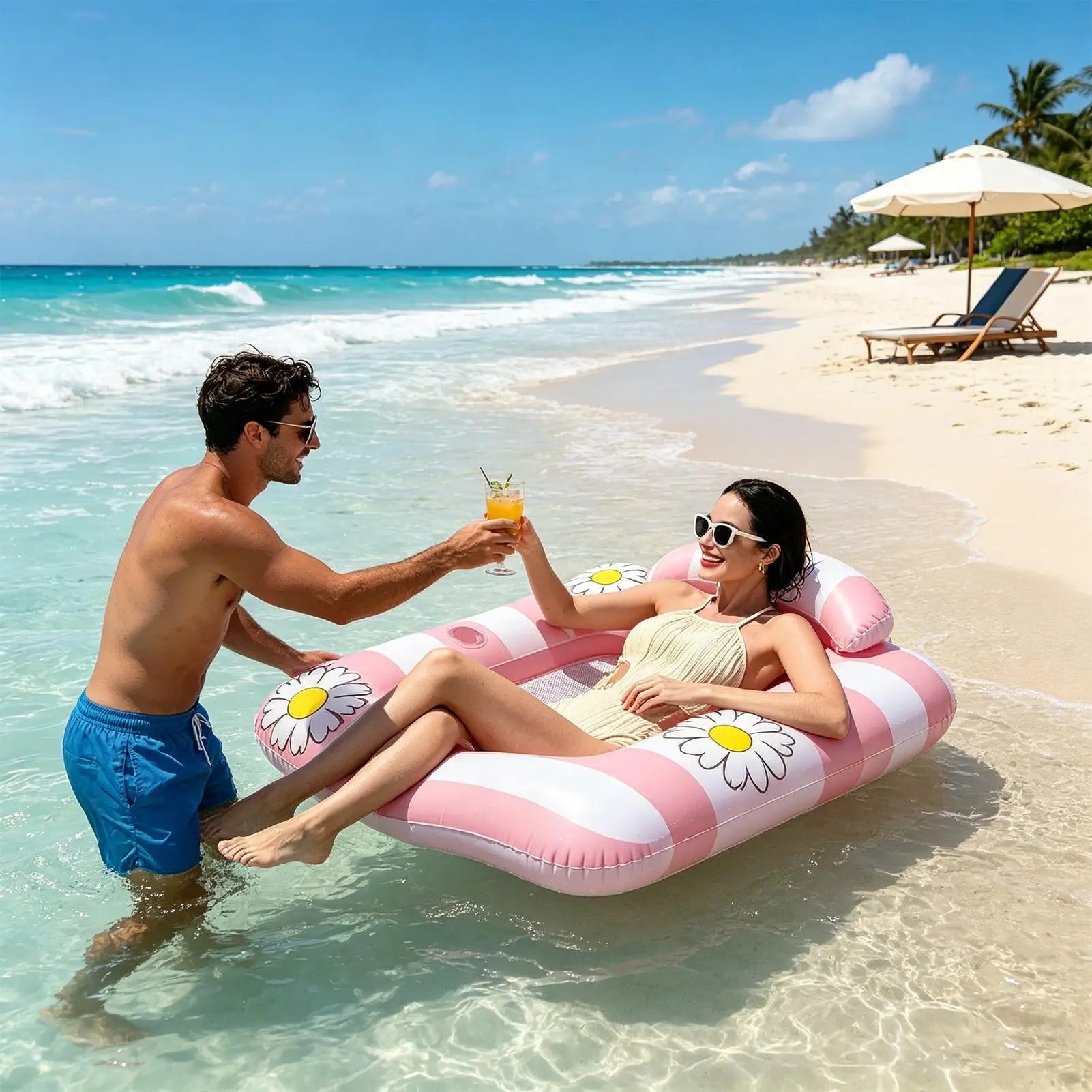 Beach Floats For Adults Floating Inflatable Heavy Duty Lounger Adult Pool Floats For Swimming Lake Beach River Summer Party
Beach Floats For Adults Floating Inflatable Heavy Duty Lounger Adult Pool Floats For Swimming Lake Beach River Summer Party