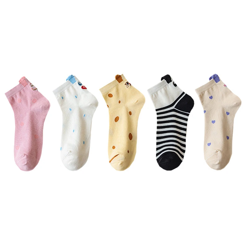 Cute Fashion Summer Embroidery Socks For Women Breathable Cotton Kawaii Funny Cartoon Socks Short Novelty Creative
Cute Fashion Summer Embroidery Socks For Women Breathable Cotton Kawaii Funny Cartoon Socks Short Novelty Creative