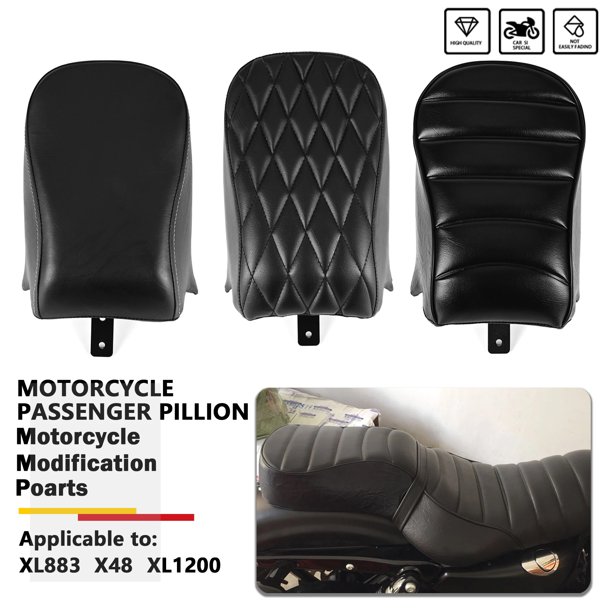 For Harley Iron 883 XL883N XL 883N XL883 X48 Sportster 1200 1200C 2016-2021 Motorcycle Rear Passenger Seat Pillion Cushion
For Harley Iron 883 XL883N XL 883N XL883 X48 Sportster 1200 1200C 2016-2021 Motorcycle Rear Passenger Seat Pillion Cushion