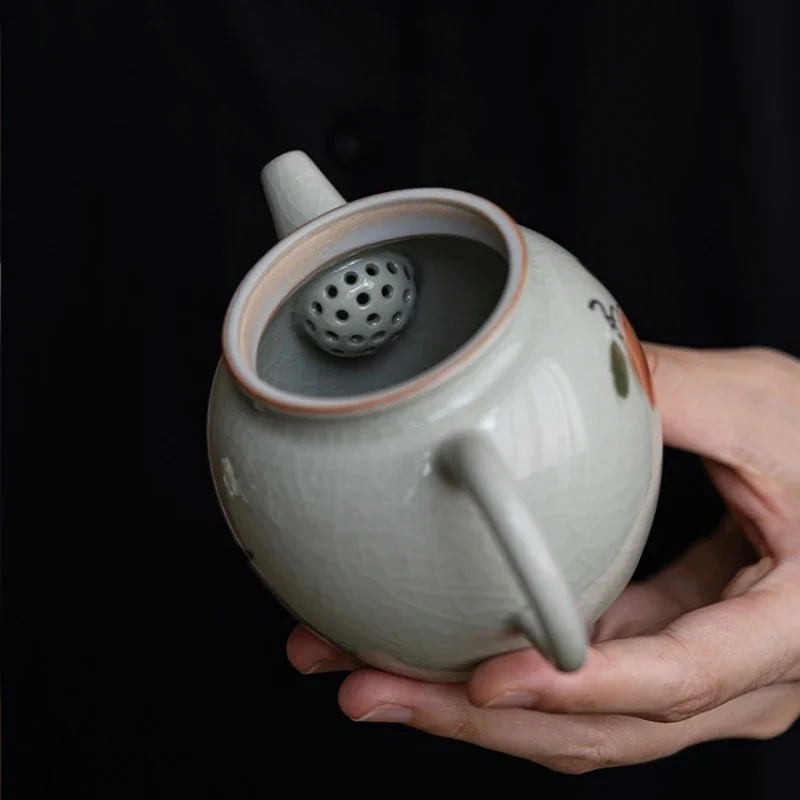 Hand Painted Pine Porcelain Teapot Chinese Ceramic Persimmon Kettle Teapot Tea Ceremony Set Milk Oolong Tea Teaware Type
Hand Painted Pine Porcelain Teapot Chinese Ceramic Persimmon Kettle Teapot Tea Ceremony Set Milk Oolong Tea Teaware Type