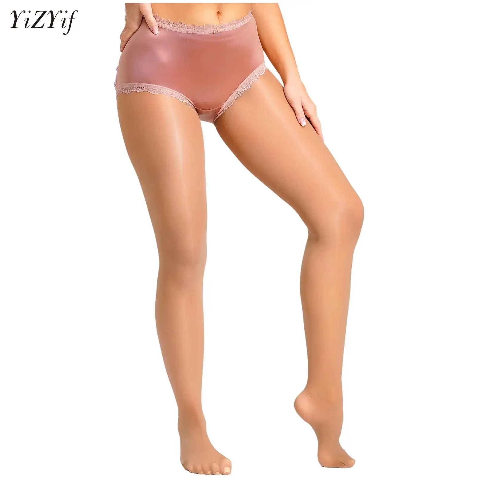 Womens Glossy Satin Pantyhose Sexy Lingerie Sheer Floral Lace Patchwork at Butts High Waist Footed Tights Leggings Bodystockings
Womens Glossy Satin Pantyhose Sexy Lingerie Sheer Floral Lace Patchwork at Butts High Waist Footed Tights Leggings Bodystockings
