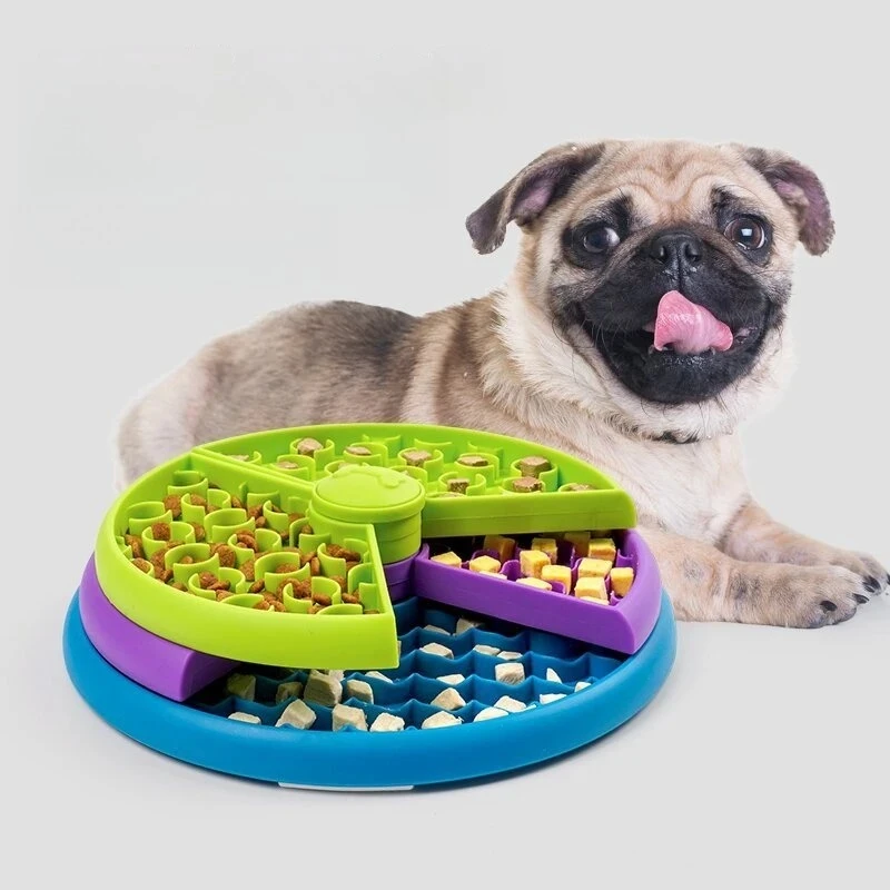 Медленная миска для кормления домашних животных, трехслойная миска для медленной еды, головоломка, вращающаяся кормушка для собак, интерактивная миска для кормления, товары для домашних животных
Медленная миска для кормления домашних животных, трехслойная миска для медленной еды, головоломка, вращающаяся кормушка для собак, интерактивная миска для кормления, товары для домашних животных