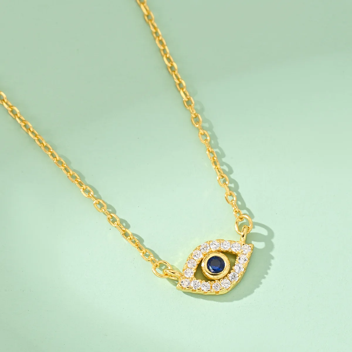 Popular 925 Sterling Silver Turish Blue Evil Eye Pendant Chain Necklaces for Women 18K Gold Plated Lucky Blessing Fine Jewelry
Popular 925 Sterling Silver Turish Blue Evil Eye Pendant Chain Necklaces for Women 18K Gold Plated Lucky Blessing Fine Jewelry