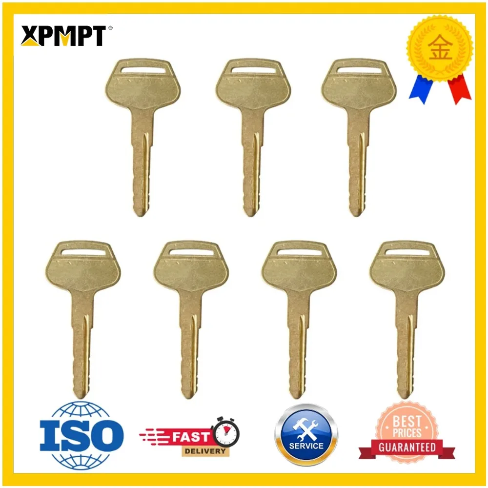 7Pc Ignition Keys Copper Key 256255 Compatible With Komatsu Excavator -7 Pc-7 Special
7Pc Ignition Keys Copper Key 256255 Compatible With Komatsu Excavator -7 Pc-7 Special