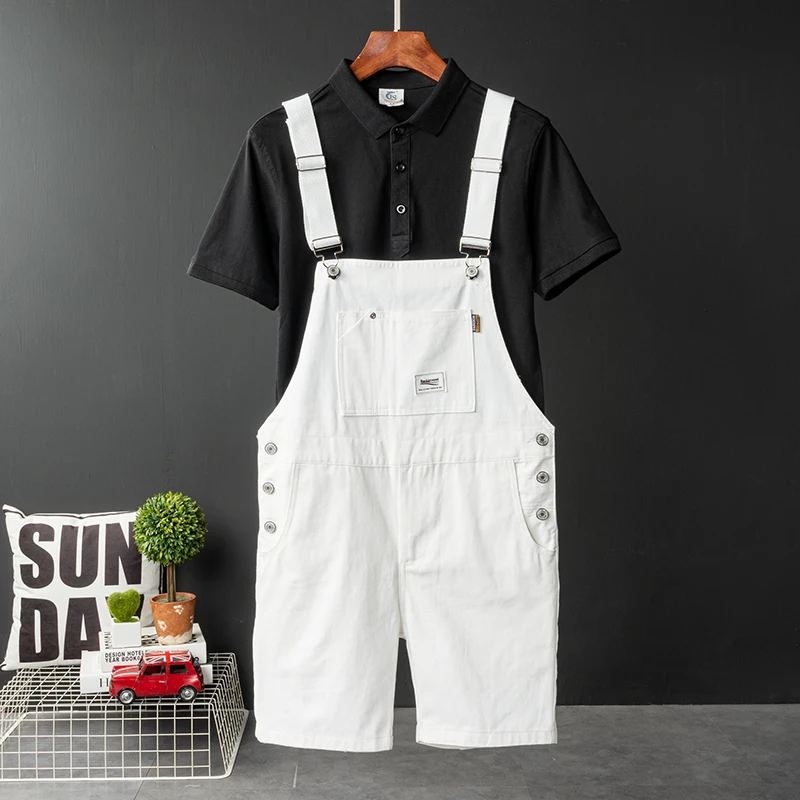 Artistic Fre Casual Jumpsuit orts Men's Trendy Straight Leg Summer Workwear Strap Five-Point Pants Men's Harn Pants
Artistic Fre Casual Jumpsuit orts Men's Trendy Straight Leg Summer Workwear Strap Five-Point Pants Men's Harn Pants