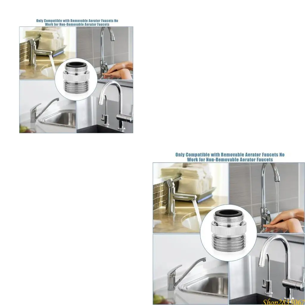 Practical Chrome Faucet to Hose Thread Adapter Set of 2 with Sturdy Copper Materials Most Sinks Easy Installion Designs 831F
Practical Chrome Faucet to Hose Thread Adapter Set of 2 with Sturdy Copper Materials Most Sinks Easy Installion Designs 831F