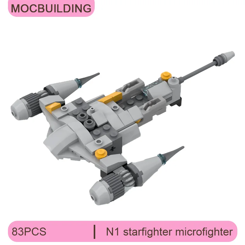 N1 Starfighter Модель микрофокуса MOC Строительные блоки DIY Сборка кирпичей Космическая коллекция Дисплей Военные игрушки Подарки 83 шт.
N1 Starfighter Модель микрофокуса MOC Строительные блоки DIY Сборка кирпичей Космическая коллекция Дисплей Военные игрушки Подарки 83 шт.