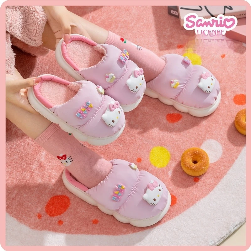 Sanrio Cartoon Cotton Slippers Kuromi Cinnamoroll Kitty Non-slip Thick Bottom Autumn Winter Warm Home Shoes Cute Family Slippers
Sanrio Cartoon Cotton Slippers Kuromi Cinnamoroll Kitty Non-slip Thick Bottom Autumn Winter Warm Home Shoes Cute Family Slippers